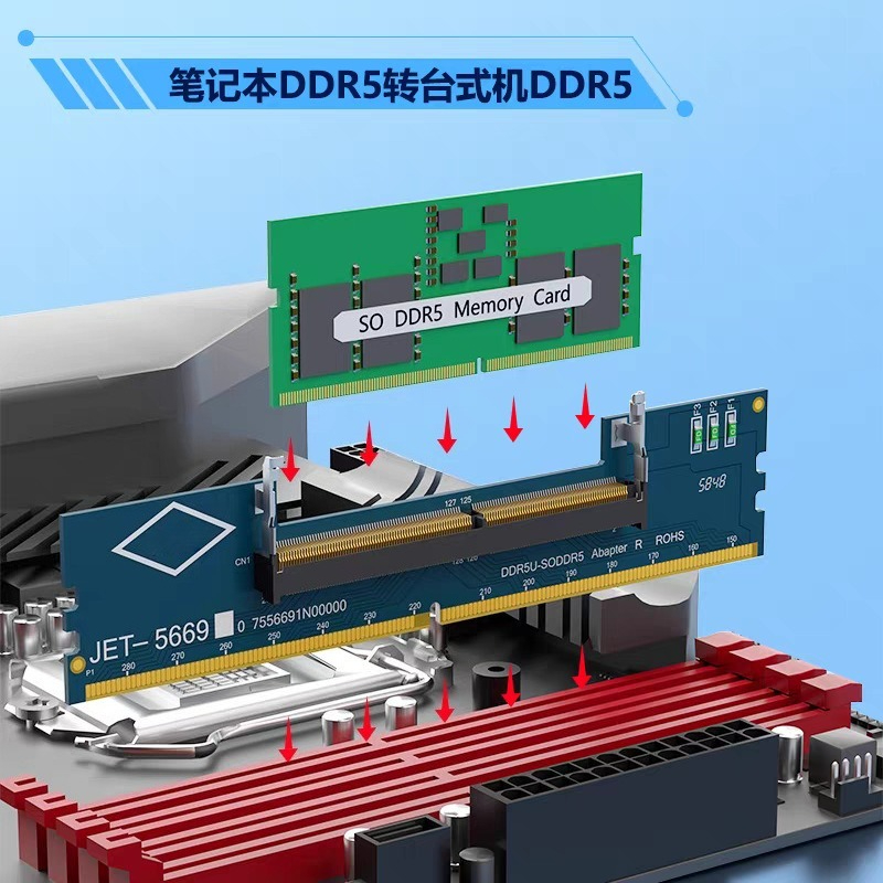 Scheda Adattatore da SO-DIMM a - Ddr5 Laptop Ram recensione e prezzo