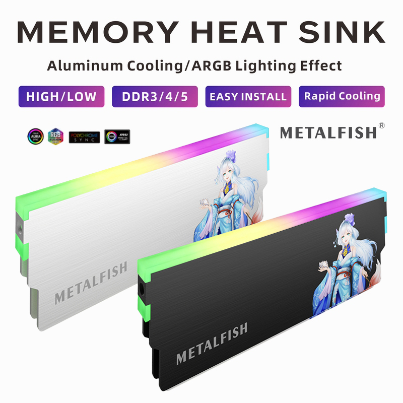 METALFISH DRAM Dissipatore di  - Ddr5 Rgb Ram recensione e prezzo