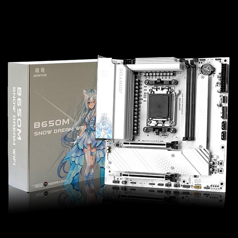 JGINYUE B650M Snow Dream WiFi  - Ddr5 Rgb Ram recensione e prezzo